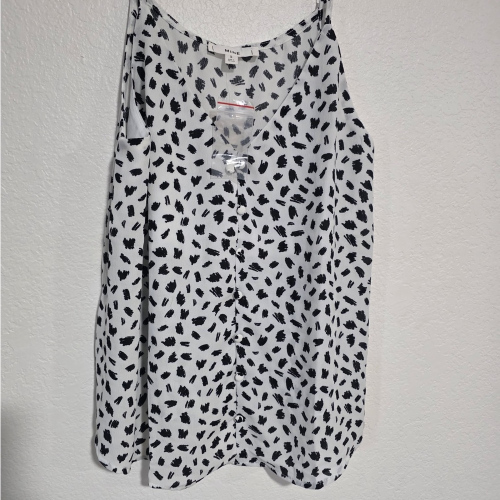 Mine Monochrome Patterned Blouse